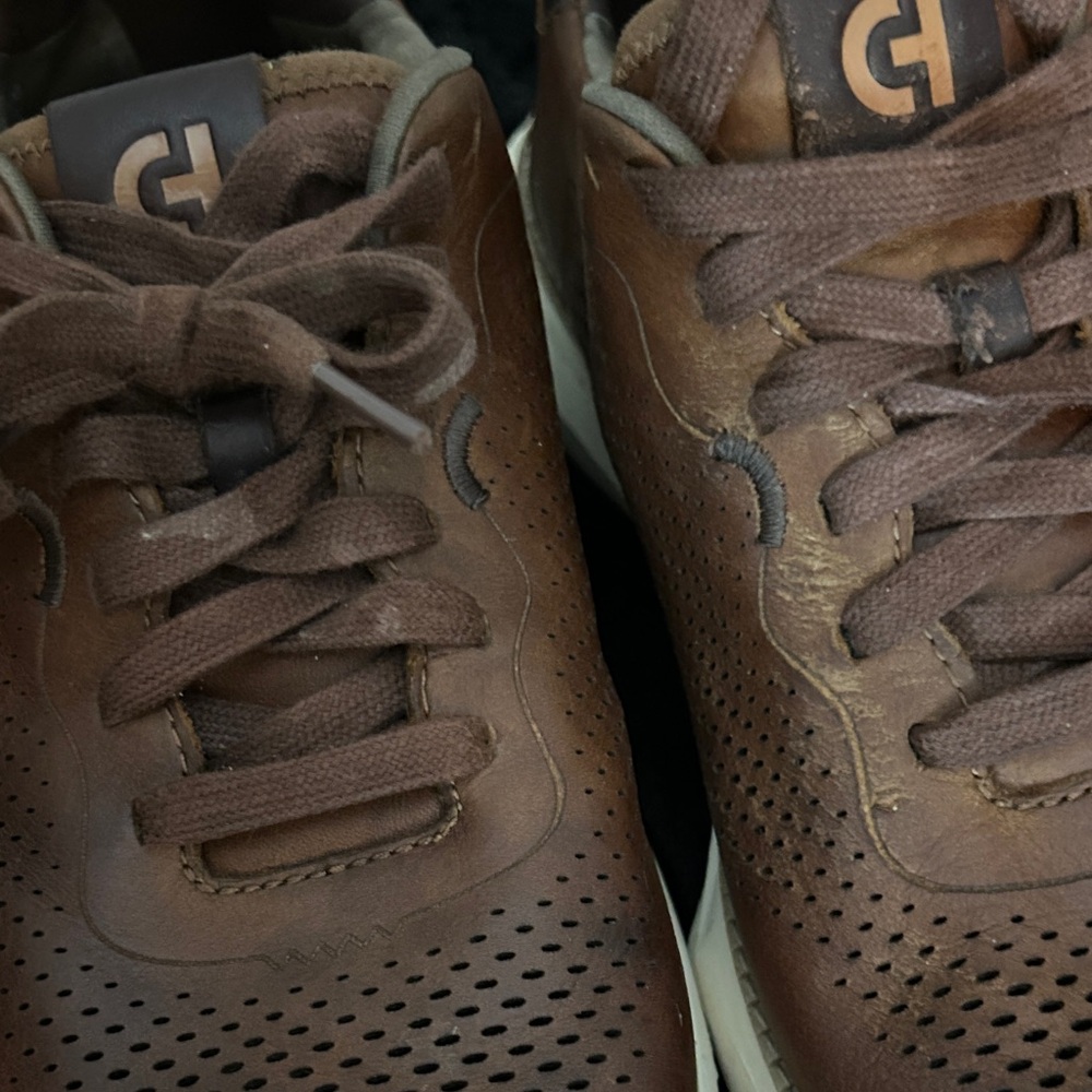 Cole Haan Brown Leather Sneakers - Picture 4 of 12